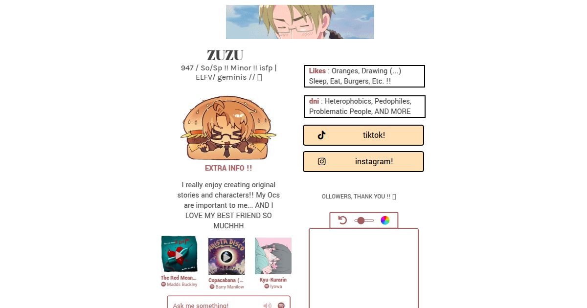 Isfp Draw zuzuocs's strawpage